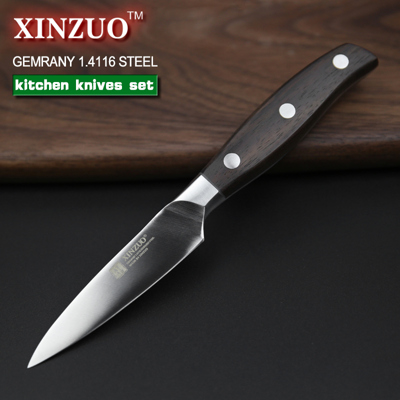 XINZUO НОВ Висок квалитет 3.5+5+8+8+8inch paring комунални секира Готвач леб нож од нерѓосувачки челик Кујнски Нож поставува