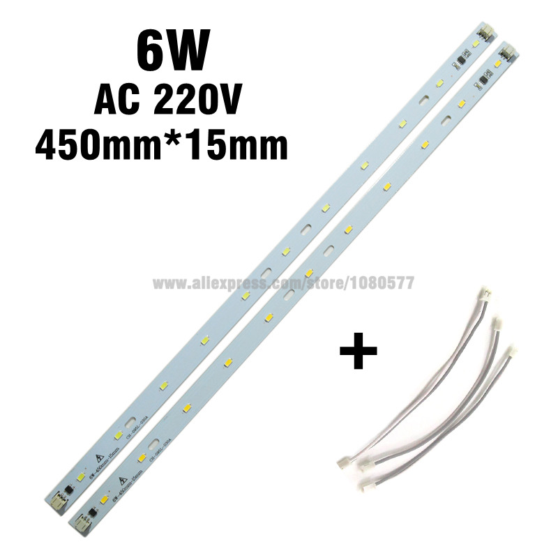 30pcs AC напон 220V 5W 6W 8W 10w LED Светло Бар, интегрирани LED Драјвер 5730 Правоаголник Алуминиум LED Извор на Светлина