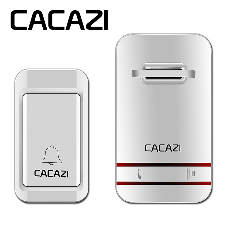 CACAZI само напојува безжична врата копчето водоотпорен без батерија вратата бел ЕУ НИ велика БРИТАНИЈА plug 120M оддалечена