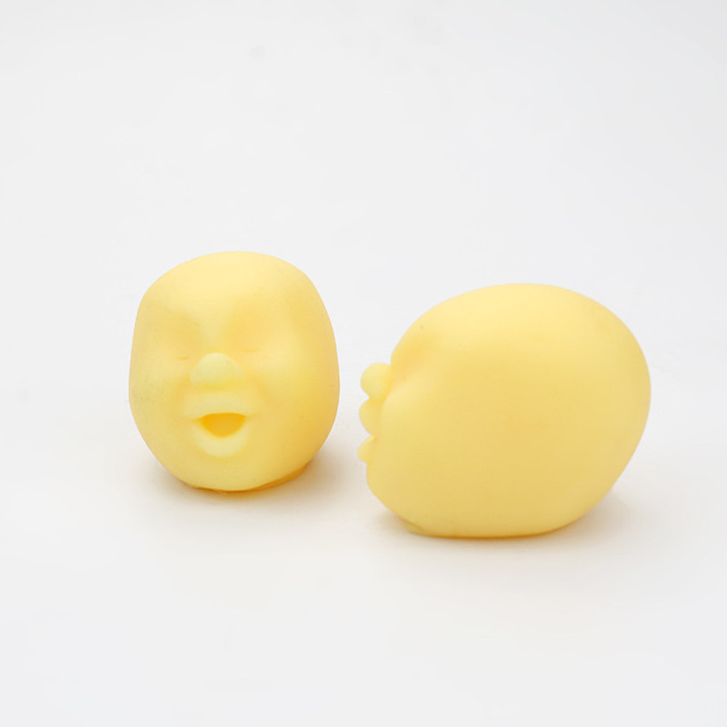 Нови креативни TPR мека месење среќен човечко лице анти стрес топката Вентилирани возрасни antistress играчки лице пропустливи топки