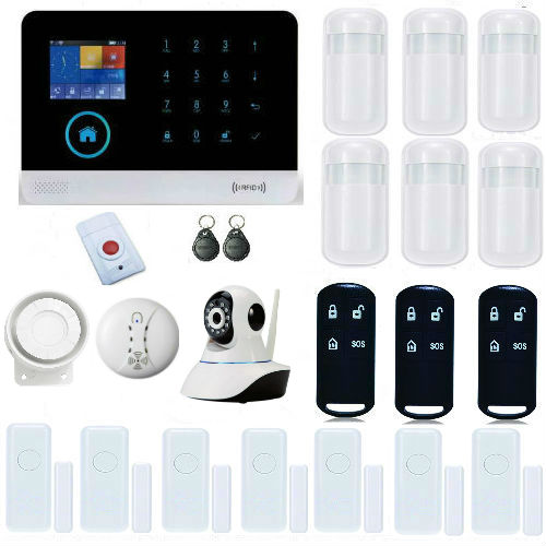 Yobang Безбедност-WIFI Одбрана Лични Alarma Паника Копчето HD IP Камера Smart Burglar GSM Аларм Систем за дојава на Пожар/Дим/ПИР