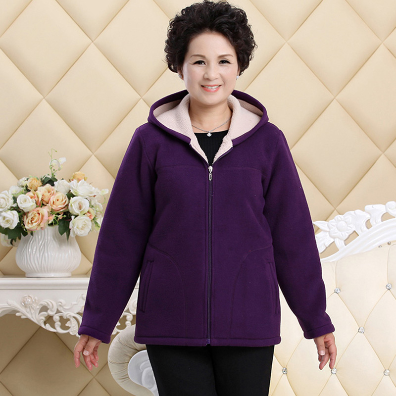 Маскирани патент дуксери sweatshirt средовечни жена памук лабава есен зима жените 5XL плус големина Плус кашмир јакни