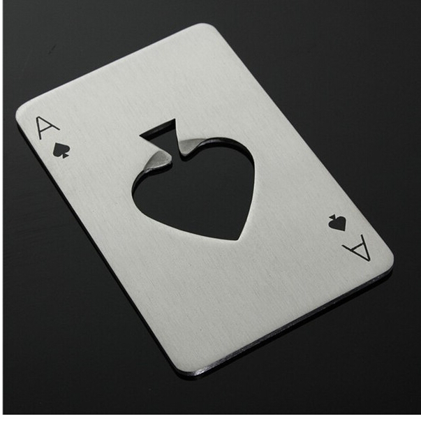 Нов Стилски Топла Продажба 1pc Покер Игра Картичка кец на Десетка на Лопати Бар Алатка Сода Пиво во Шише Капаче Настроената Подарок