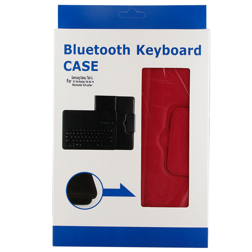 Bluetooth Тастатура Со СТП Кожа Случај Стојат Кабел за Полнење Погоден За Samsung Galaxy Tab Со 9.7 T550 T555 T551 Серија