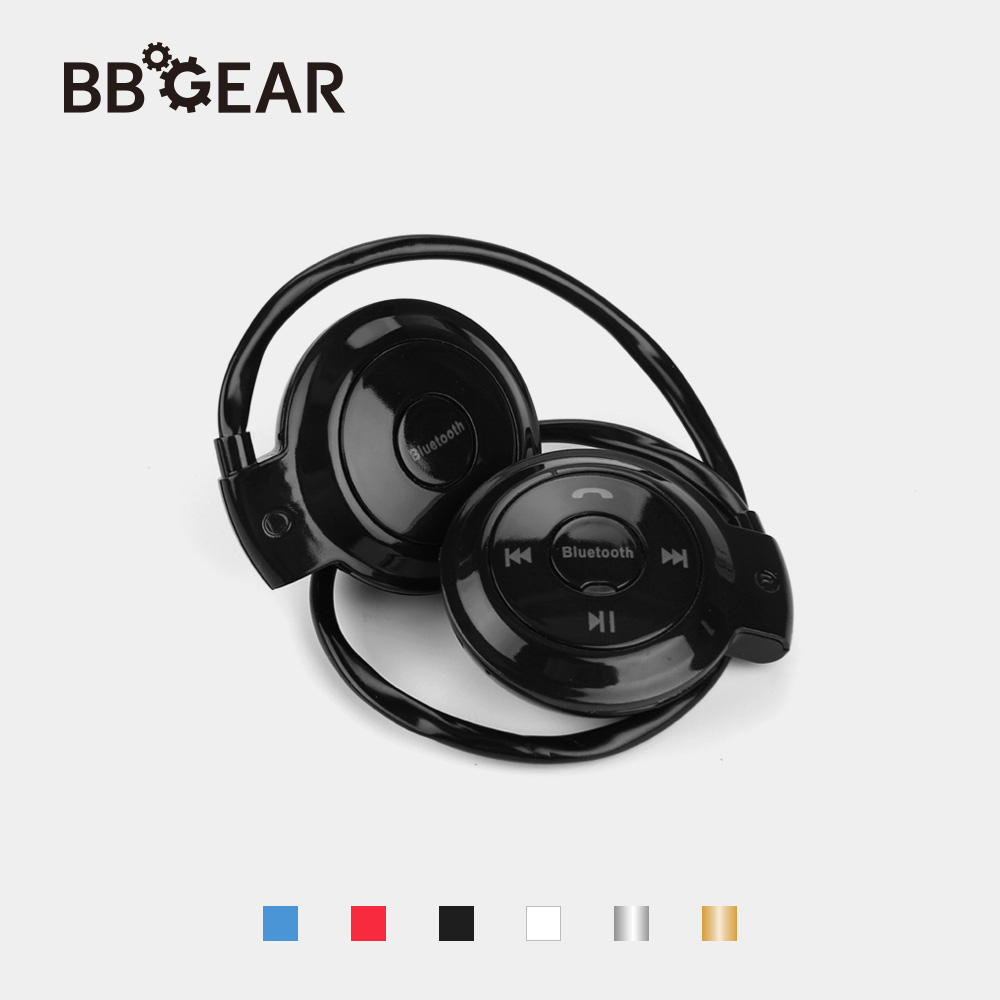 BBGear Мини Bluetooth Слушалки w/ Handsfree MP3 Плеер Безжична Стерео Спортски Слушалки Поддршка ТФ/SD Картичка FM Headband