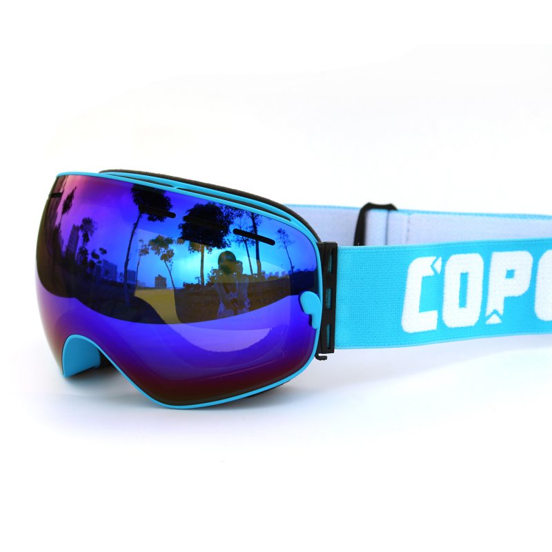 Поларизирана COPOZZ скијачки очила двојно леќа UV400 анти-магла голема lagre очила за скијање мажи жени аикидо очила ГОГА-201P