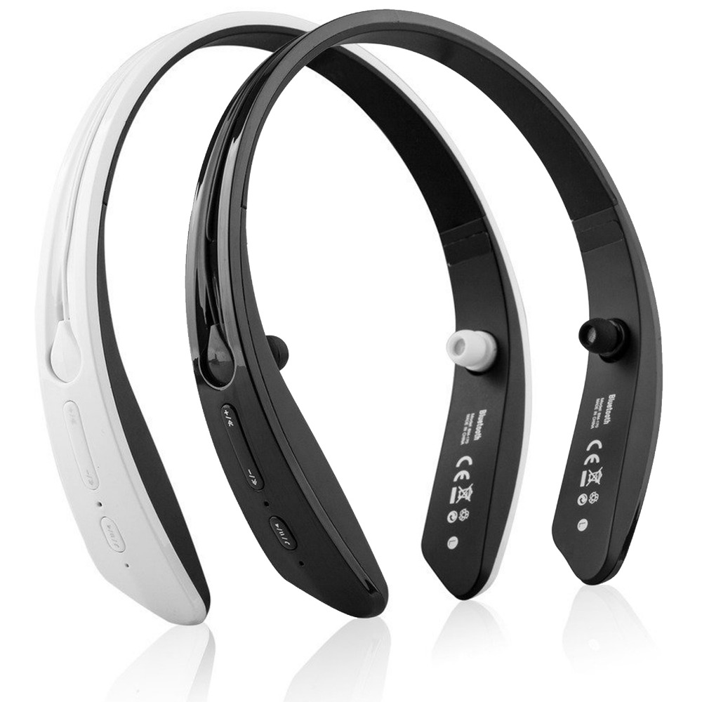 Безжична со A2DP Bluetooth Stereo Headphone Спорт Слушалки Прстен Јака Слушалки Earbuds Со Микрофон Handsfree За паметни