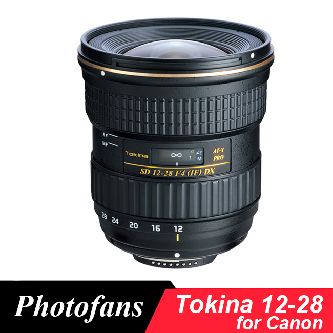 Tokina 12-28mm f/4.0 AT-X Pro 12-28 широк агол Леќа за Canon 600D 1300D 700D 750D 760D 800D 60D 70D 80D 7D