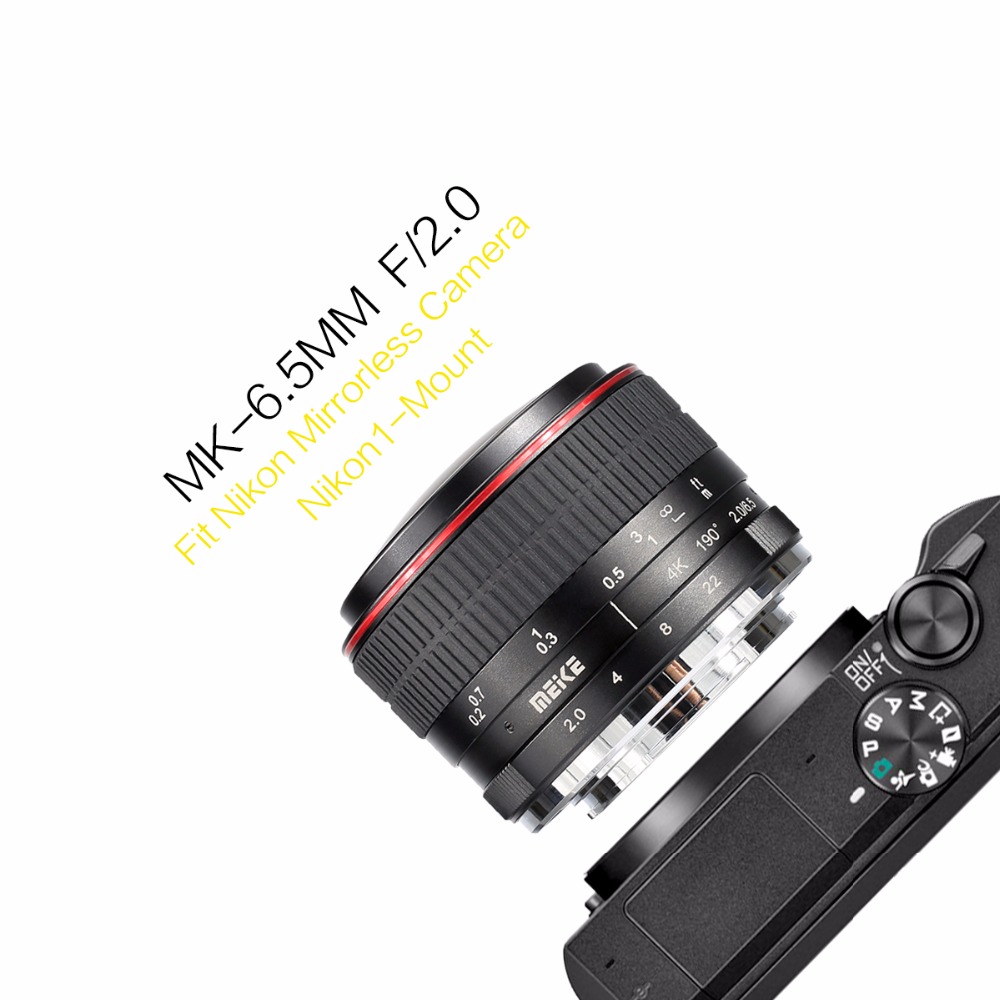 Meike 6.5 mm Ултра Широк f/2.0 Fisheye Објектив за Nikon Mirorrless Камера