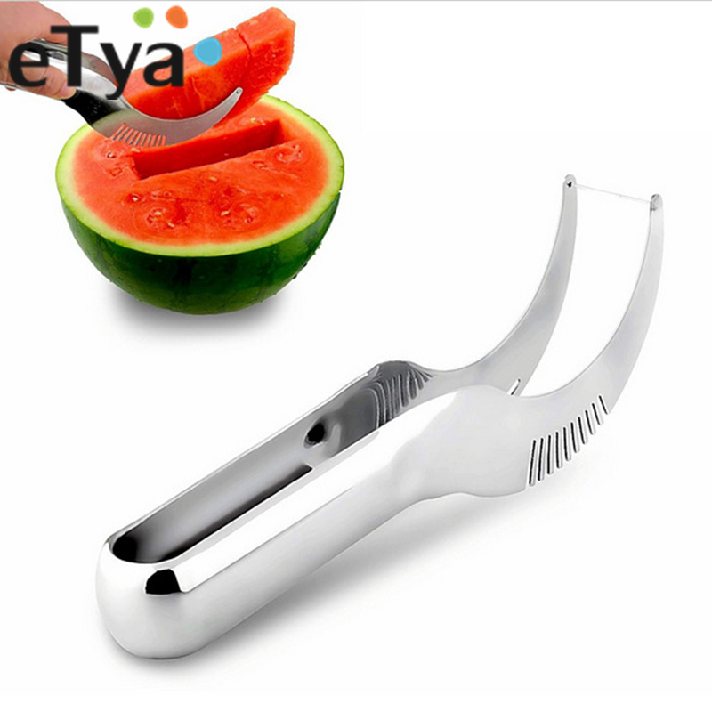 Овошје и Зеленчук Алатки за Паметни Кујна GadgetsStainless Челик Лубеницата Slicer 24cm големи димензии Диња Машина Нож
