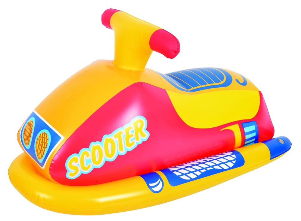 Бесплатен превозот! 83x38cm деца гумени Скутер возач,3-6 години стари гумени скутер возач,базен играчка,скутер на вода