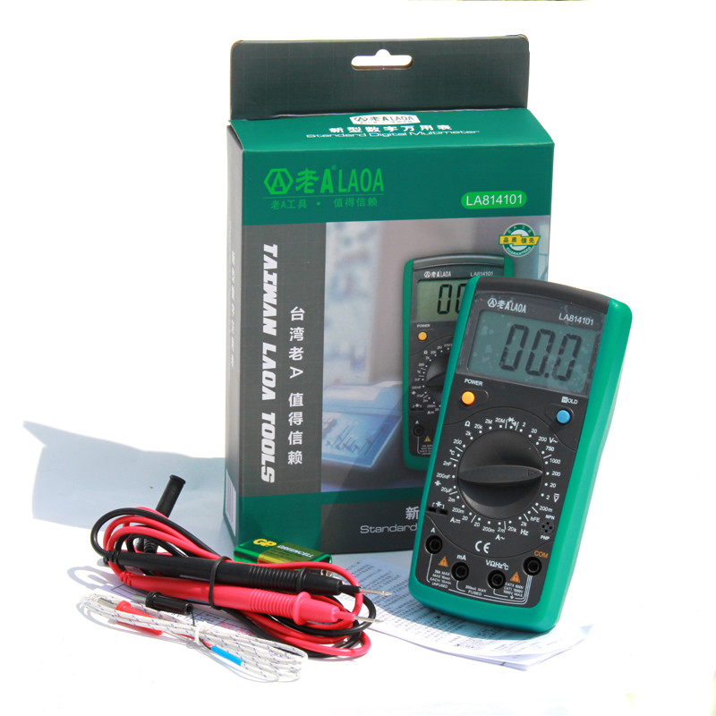 LAOA Дигитални Multimeter Авто спектар Инструмент Сонда Amp метар Ammeter За AC/DC напон моменталната температура отпор