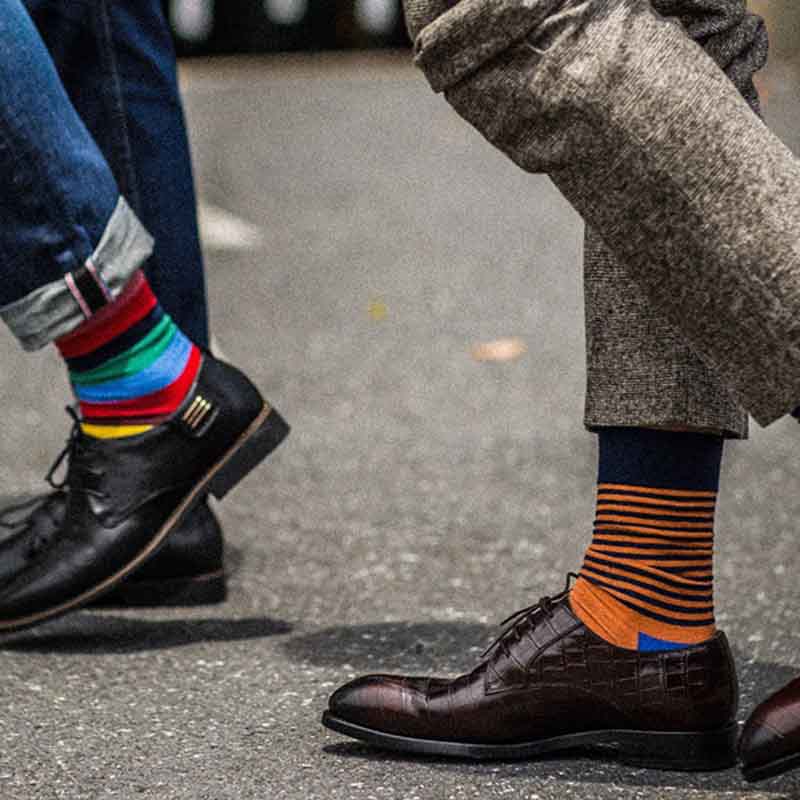 [COSPLACOOL]Шарени Мрачно Среќен Скејтборд Бизнис Чорапи Мажите Во Цевка за Висок Квалитет Meias Мода Памук Абсорбента