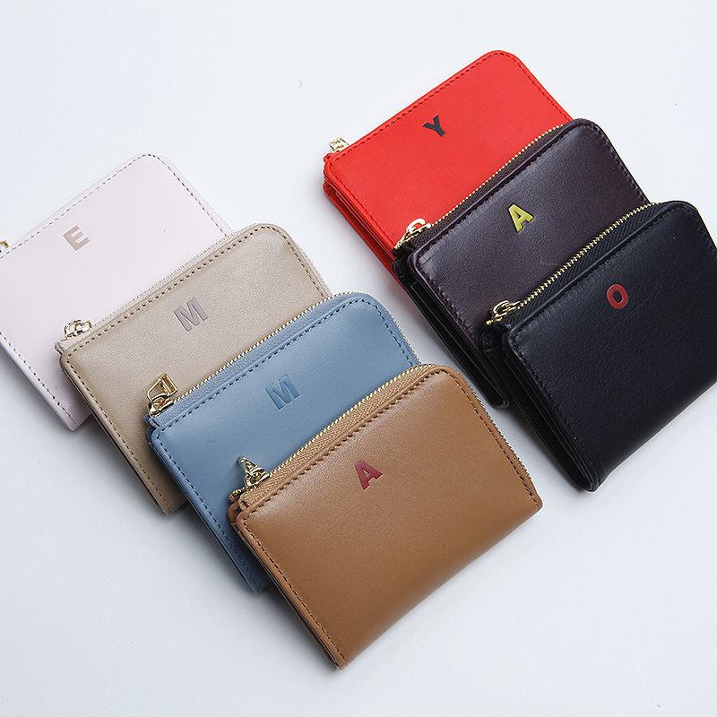 EMMA ЈАО жените leathercoin purses носители мода корејски патент паричникот бренд за држачот
