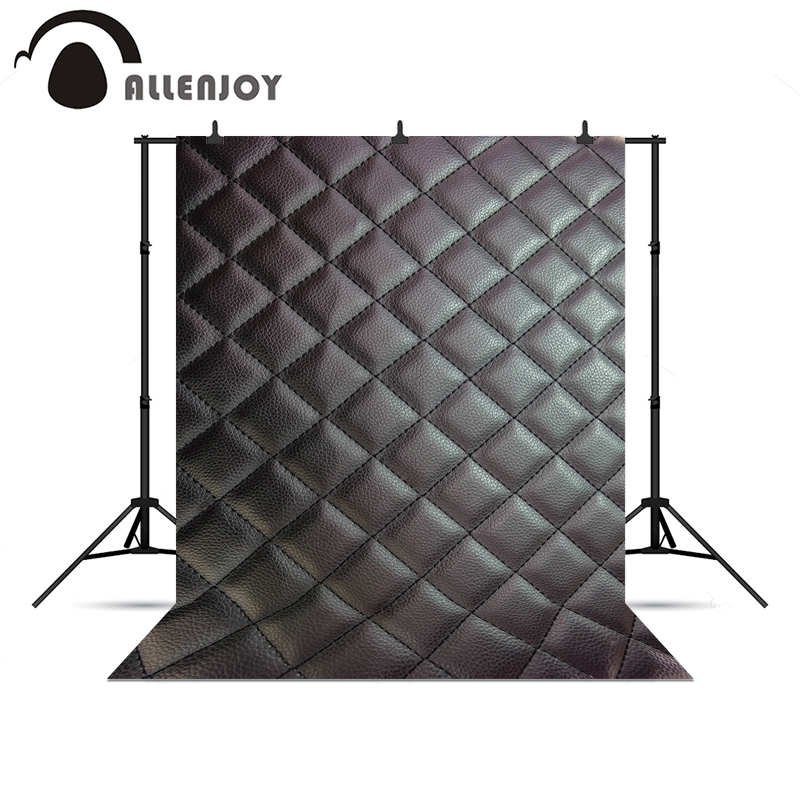Allenjoy позадина за фото пука Црна кожа headboard кревет 3D реално позадини за фото студио Photophone photocall