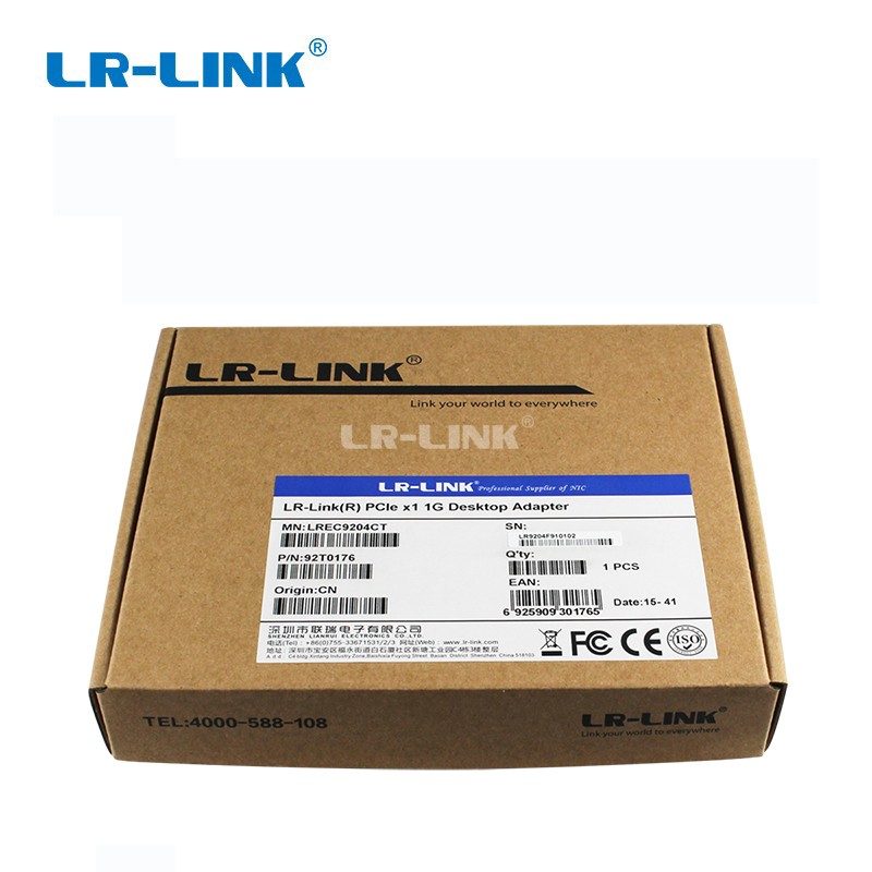 LREC9204CT PCI Express PCI-E Intel I210 Чипови 10/100/1000Mbps Lan Картичка Gigabit Ethernet RJ-45 Lan Адаптер Мрежа Контролер NIC