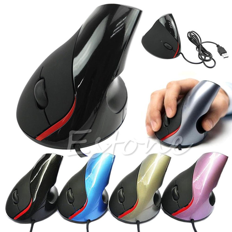 Топла Жичен Вертикална Глувчето Супериорен Ергономски Дизајн Глувци Оптички USB Глушец За Игри на Компјутер персонален