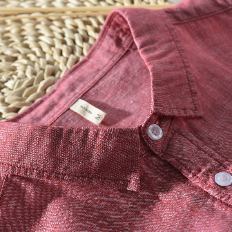 Италија бренд Suehaiwe е со долги ракави лен кошула мажите секојдневен мода пролет облека џеб кошула mens М-3XL camisa