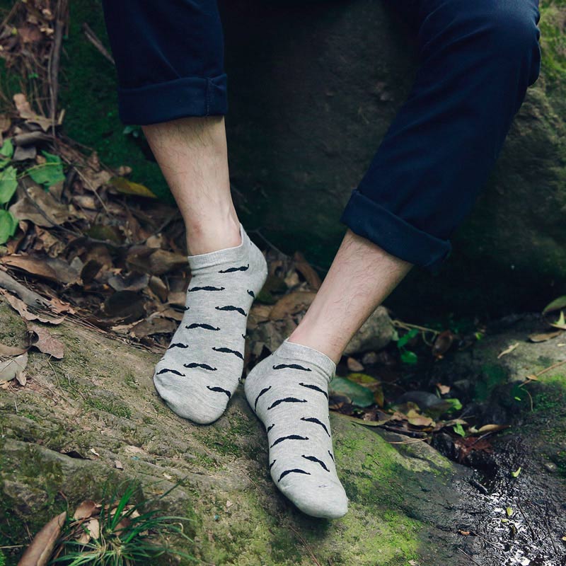 Нов Висок Квалитет Новина Мода Кул Мажите Чорапи Moustache Шема Креативни Чорапи Памук Среќен Чорапи Мажите Sock calcetines