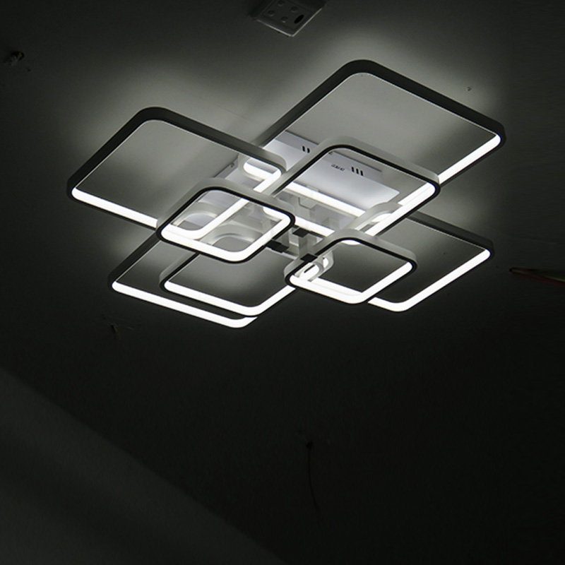 Црна Модерната LED Таванот Светла Тела Дневна Соба и Спалната соба Дома Затворен Ресторан Алуминиум Lamparas Де Techo