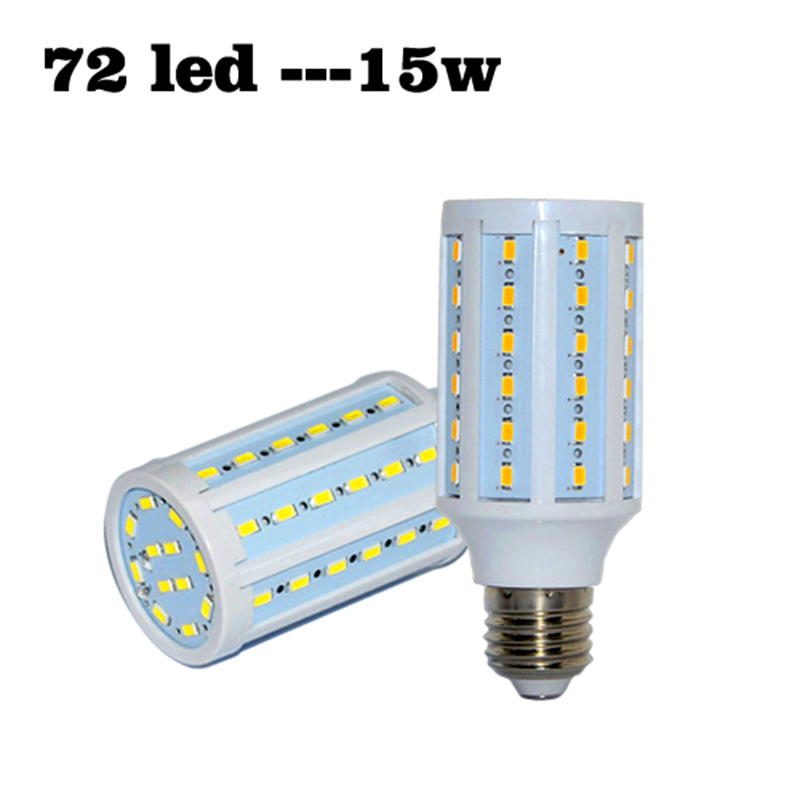 15w led пченка светлина, крушка E27 12V 72 LED Светилка 5730 SMD Заштеда на Енергија LED Пченка Светлина Lampada Ладно/Топло Бела