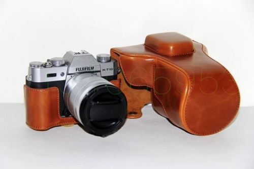 СТП Кожа Камера Хард Корица дело Торба Заштитник Со Рака за Finepix Fuji Fujifilm X-T10 X-T20 XT10 XT20 18-55мм 16-50mm Леќа