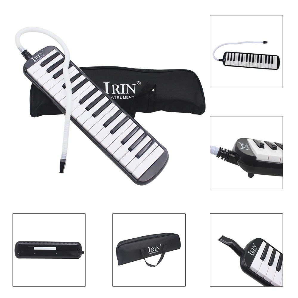 RU Топла Продажба на Пијано Стил Harmonica 32 Копчиња Melodica Црна Музички Инструмент Љубителите на Музиката Почетници Подарок Со Торба за Носење