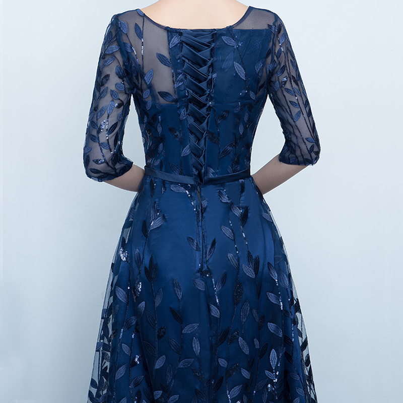 DongCMY 2018 нови пристигнување мода формално долго жените домот феста чипка вечер фустан