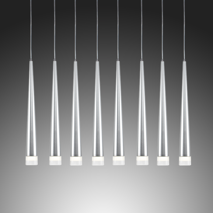 Модерната Конус LED Цевка Pendant Светилка Црна/Бела/Сребрена 40cm/50cm Долго Droplight За Кујна трпезарија Бар Кревет