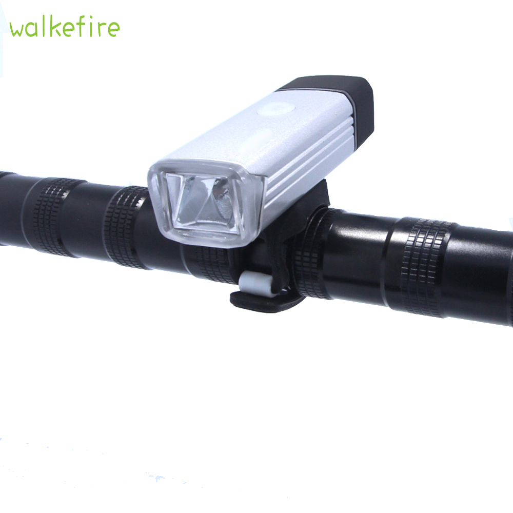 Walkefire luces led bicicleta Водоотпорен USB Полнење Алуминиум Светлина Велосипед Главата Светлина Висока блиц Пред
