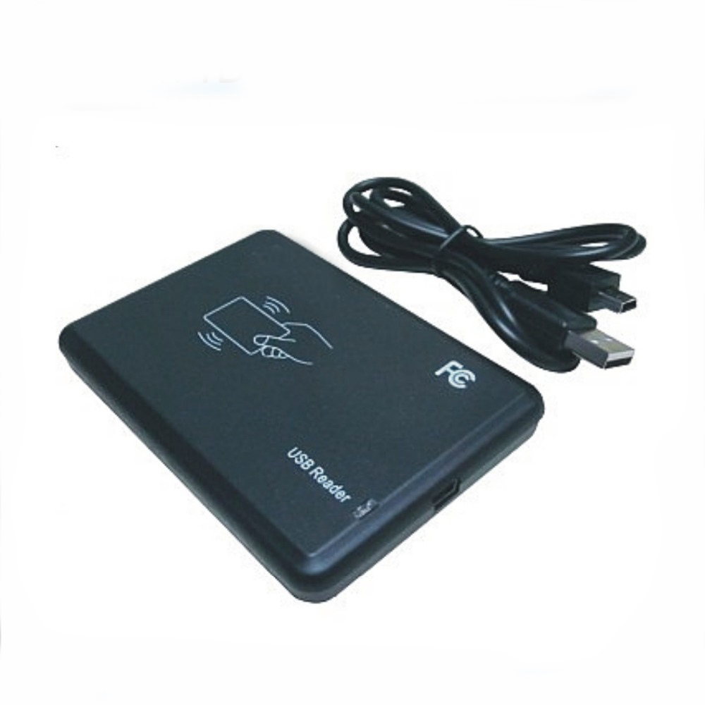Бесплатен превозот ISO14443A USB порт 13.56 Mhz RFID Читач Писател Сензор + SDK + ДЕМО + 2 парчиња 13.56 Mhz картички