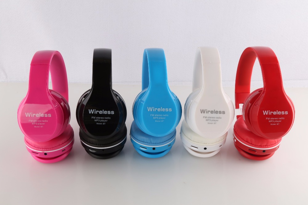 SMILYOU Нови Пристигнување шарени стерео Аудио Mp3 Bluetooth Слушалки Количка за Безжични Слушалки Слушалка за поддршка