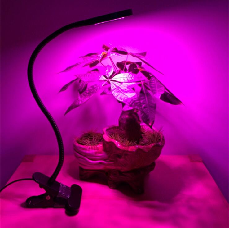 10W LED Расте Ламба 3 Режим Dimmable Висока Светла Клип Носителот на Растенијата Светлина Забрза Градина со Зеленчук