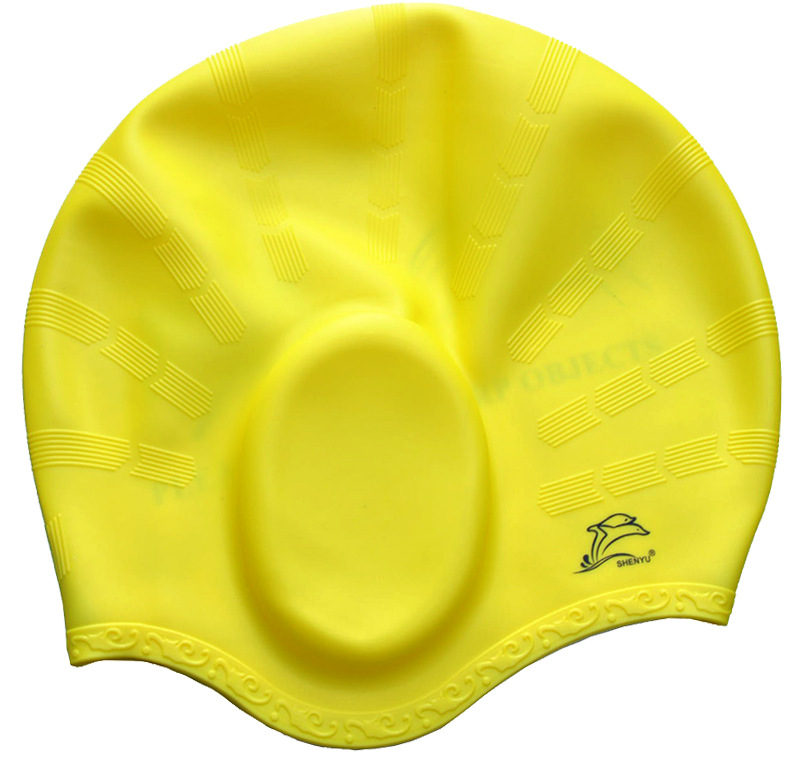 Возрасни Пливање Капа Уво Заштита на Пливање Капи Силиконски Капи Водоотпорен Еластична Слободни Големина Базен Опрема со Добар Квалитет Црна SCA002
