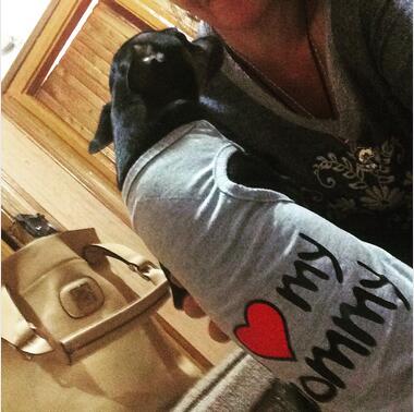 Новата Симпатична Љубов Форма Куче Облека мека памучна Милениче Облека Chihuahua Јоркшир костим Големина S M L ( одговара