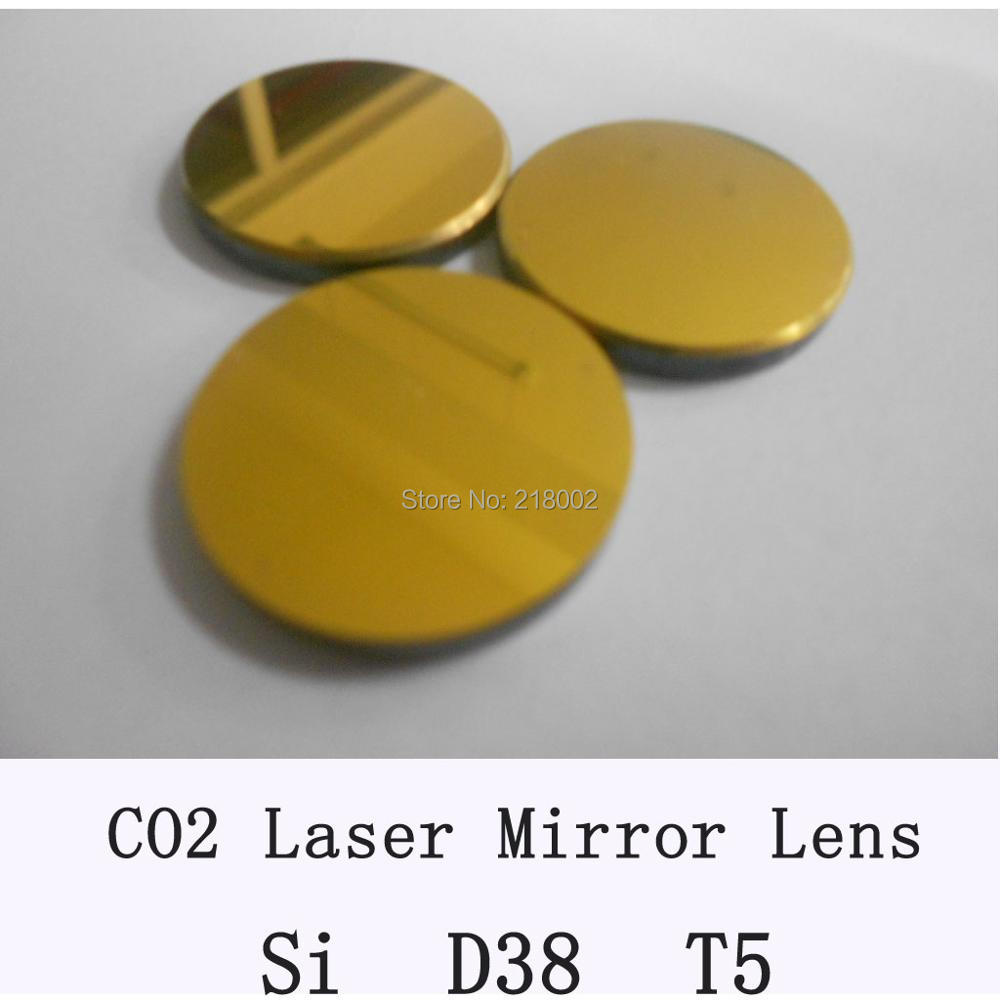 Si Co2 laser огледало 38mm дијаметар, дебелина 5mm,co2 laser огледало за машина за сечење
