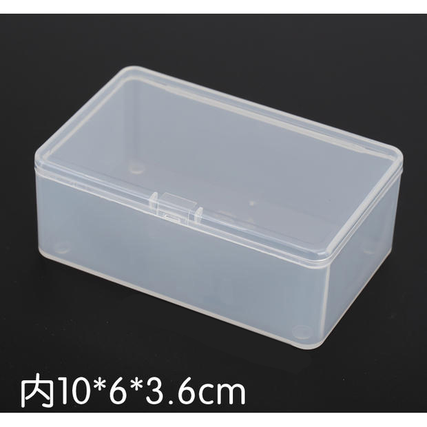 10pcs Транспарентна пластична кутија PP-5 Складирање Колекции Производ пакување кутија облекување случај мини Случај надвор големина 10.5*6.5*4cm