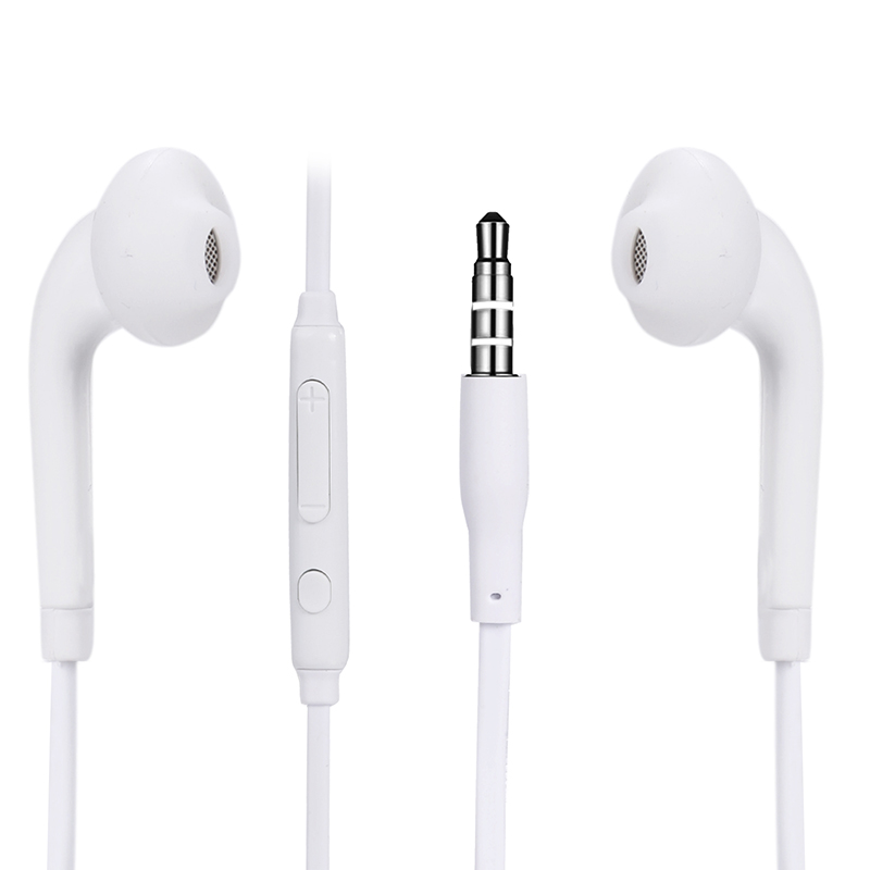 Жешка! 3.5 mm во-слушалка за уво во S6 Слушалки earbuds со микрофон микрофон Жичен контрола за Samsung Галакси s6 работ