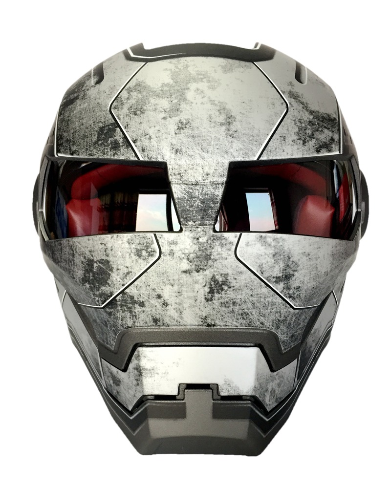 Топ ABS Мото biker Шлем MASEI Iron Man личност посебни мода подотворена лице мотокрос шлем