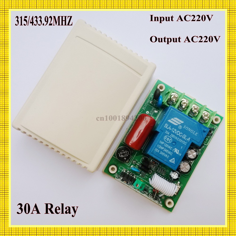 Текст AC220V Излез AC220V Висока Моќност 30A Реле Безжичен Далечински Switch + Ѕид Панел Далечински Предавателот Downlights Ѕид LampsTXTX