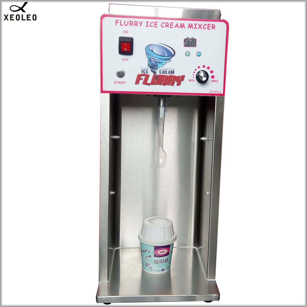 XEOLEO 3600rpm MC Flurry сладолед создателот 350W Milkshaker со Stepless се прилагоди Млеко тресе машина Flurry сладолед миксер CE