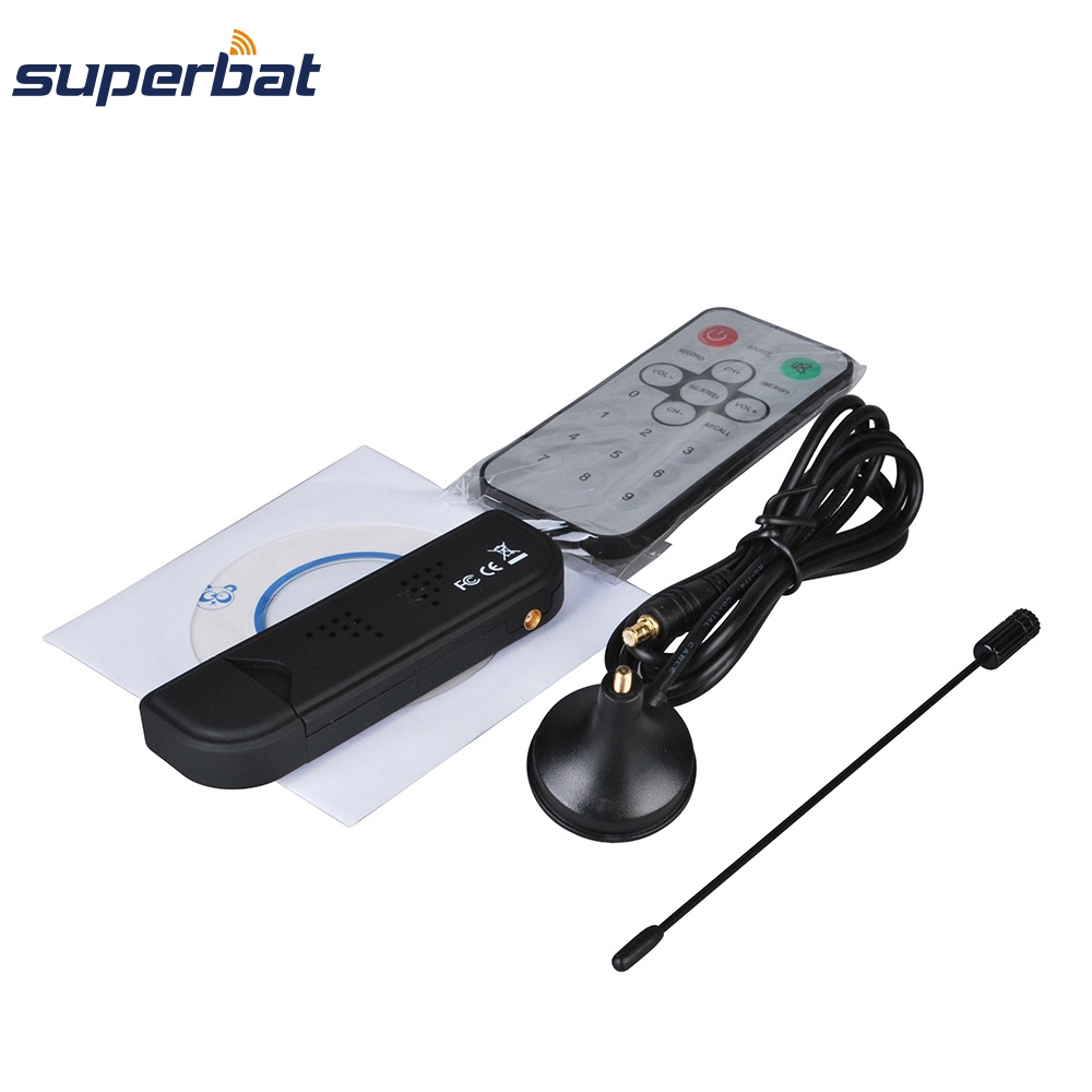 Superbat FM+DAB USB ДИГИТАЛНА-Т USB Стик Антенски RTL2832U+R820T со MCX Машки приклучок Конектор 120cm Кабел за Безжична