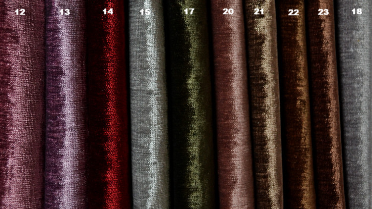 Трговија автентични елитното солидна жанила ткаенини завеса двострано посебни 20-боја Ширина 280cm дебели