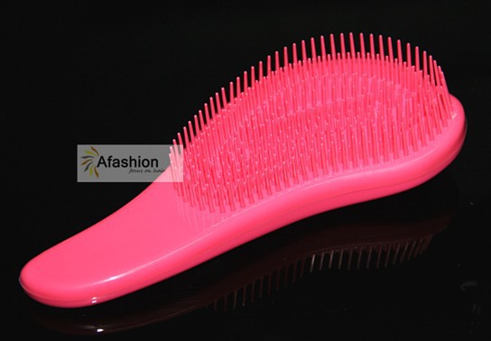 1pc розова Detangling четка бразилецот продолжување човечка коса перика метежот Четки Чешел стил алатки