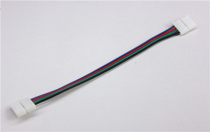 10PCS 4pin Wire Конектор Кабел За Led Лента 5050 RGB Боја 10мм PCB