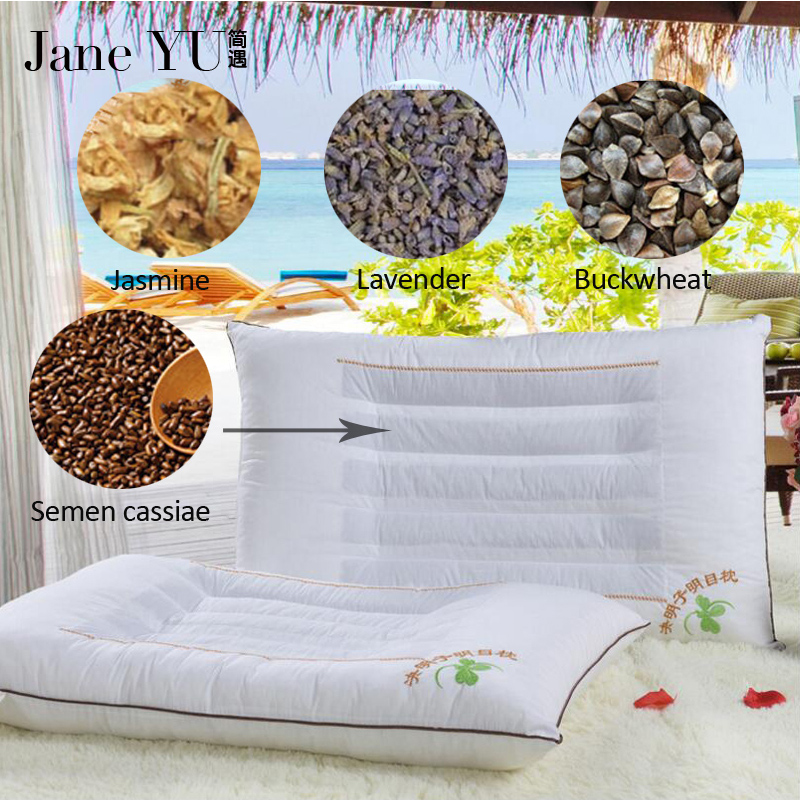 JaneYU Cassia семе/лаванда/јасмин/buckwheat лушпа пополнување перница Вистински врвот магнетна терапија подароци Cassia здравствена заштита перница