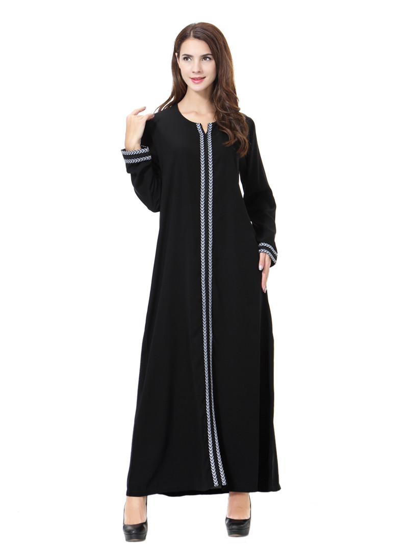 Моден Абаја дубаи муслимански фустан жените исламска облека caftan abayas за жени