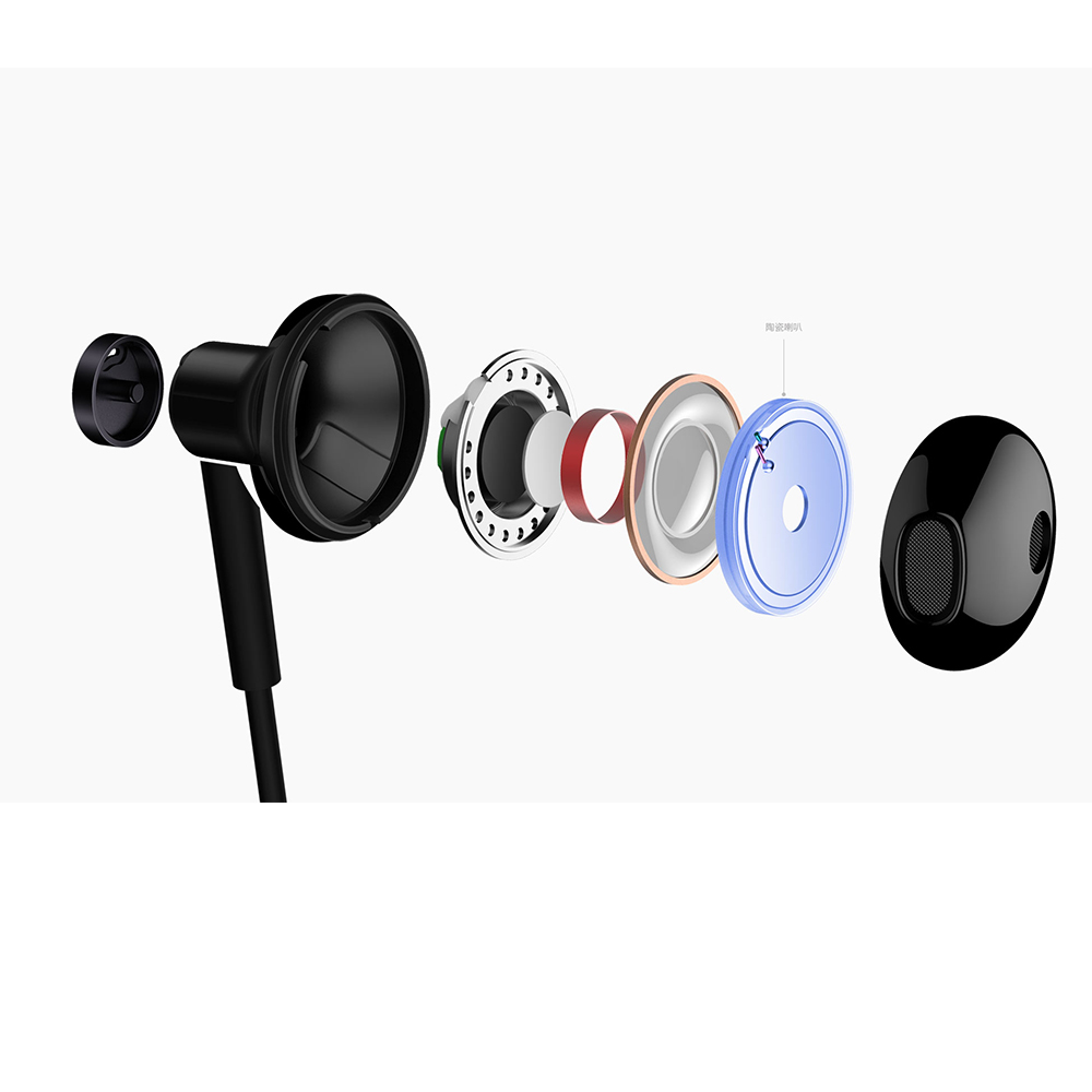Најновите Xiaomi DC Хибрид Слушалка МИ Двојна единица Во-Слушалка за Уво во Динамична piezoCeramic Двојна Возачот+ Микрофон+