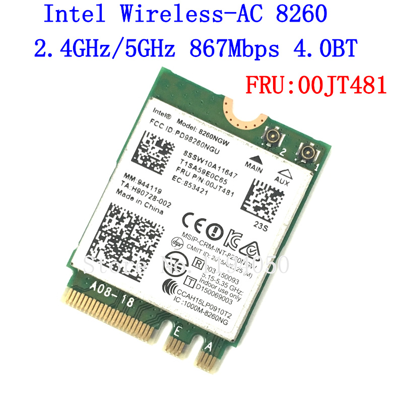 IBM Леново Двојна Бенд За Intel Безжична-AC 8260 8260NGW NGFF М. 2 802.11 ac 867Mbps WIFI, Bluetooth 4.2 Wlan Картичка