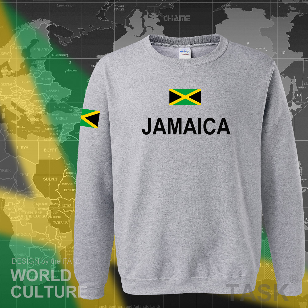 Јамајка качулка мажите sweatshirt пот нови хип хоп streetwear тренерки нација фудбалер спортски земја ново знаме ЏЕМ